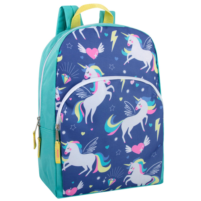 15 Inch Printed Character Backpacks - Girls Assortment - BagsInBulk.ca