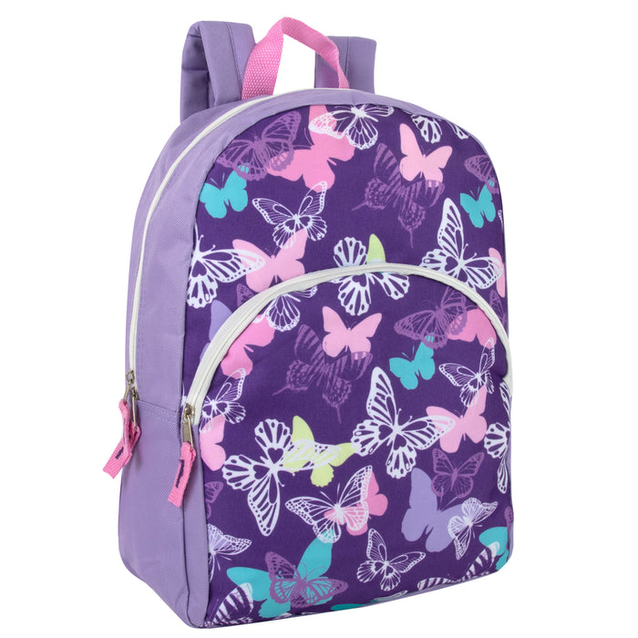 15 Inch Printed Character Backpacks - Girls Assortment - BagsInBulk.ca