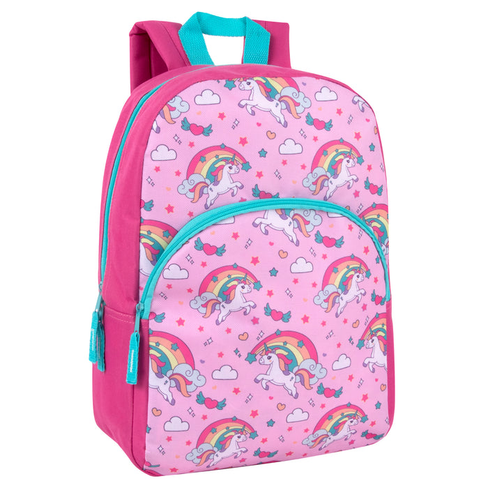 15 Inch Printed Character Backpacks - Girls Assortment - BagsInBulk.ca