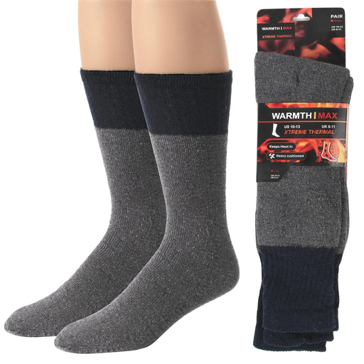 Adult Winter Thermal Crew Socks - 50-pack - BagsInBulk.ca