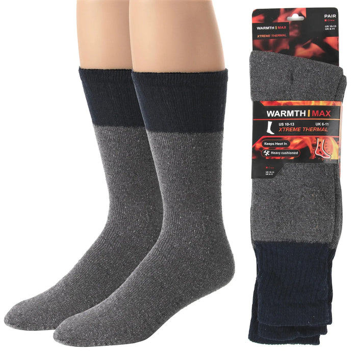 Adult Winter Thermal Crew Socks - 50-pack - BagsInBulk.ca