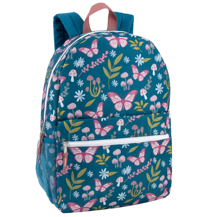 17 Inch Kids Printed Backpacks With Side Pockets - Girls Assortment - BagsInBulk.ca