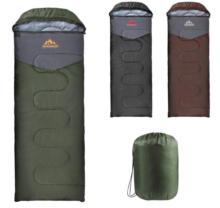 Waterproof Extra Cold Weather Sleeping Bags (15°F/ -10°C) - BagsInBulk.ca