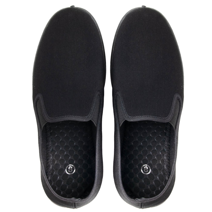Adult Slip-on Shoes - Black - BagsInBulk.ca