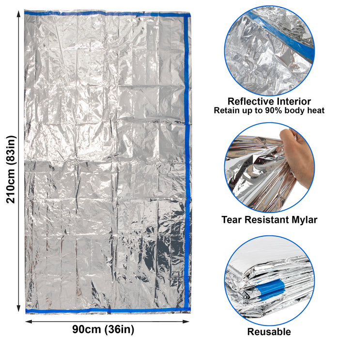 All Weather Mylar Emergency Sleeping Bag - BagsInBulk.ca