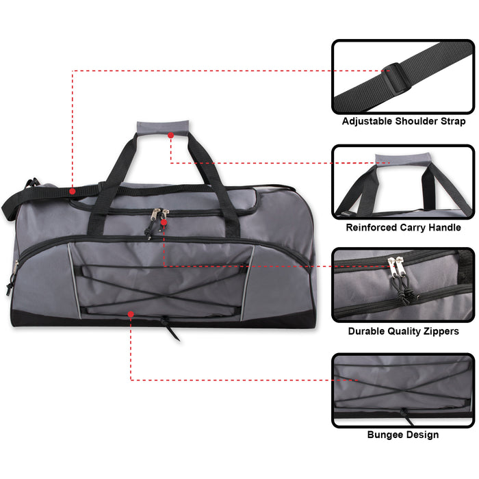 Wholesale Trailmaker 26 Inch Bungee Duffel Bag - BagsInBulk.ca