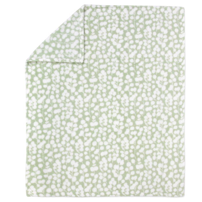 Printed Blankets 36" x 30" 2-Pack - Floral - BagsInBulk.ca