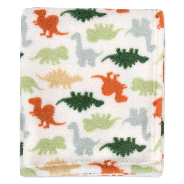 Printed Blankets 36" x 30" 2-pack - Dinosaur + Camo - BagsInBulk.ca