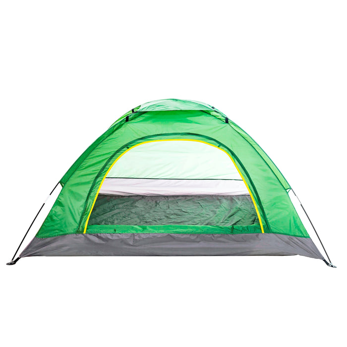 Dome Tent 4-Person - Bright Green - BagsInBulk.ca