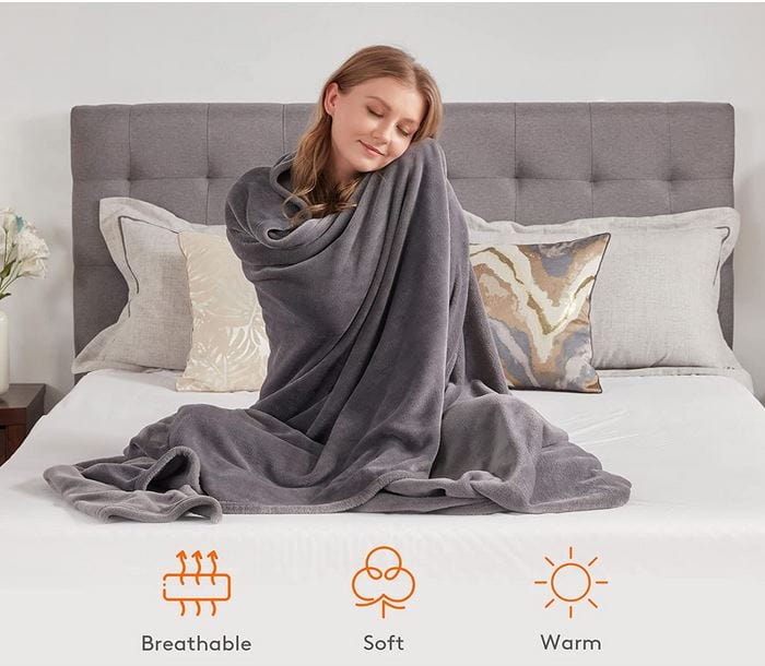 Wholesale Soft Sherpa Fleece Blankets 50" x 60" - BagsInBulk.ca