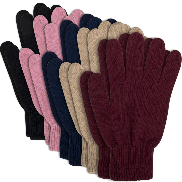 Women's Knitted Gloves - 5 Colors - BagsInBulk.ca