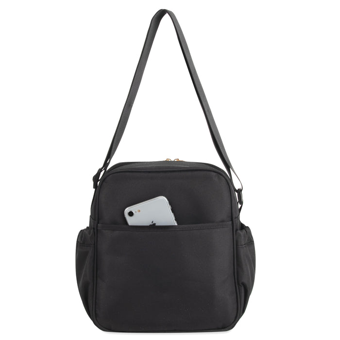 Fisher Price Quilted Cooler Baby Bottle Bag - Black - BagsInBulk.ca