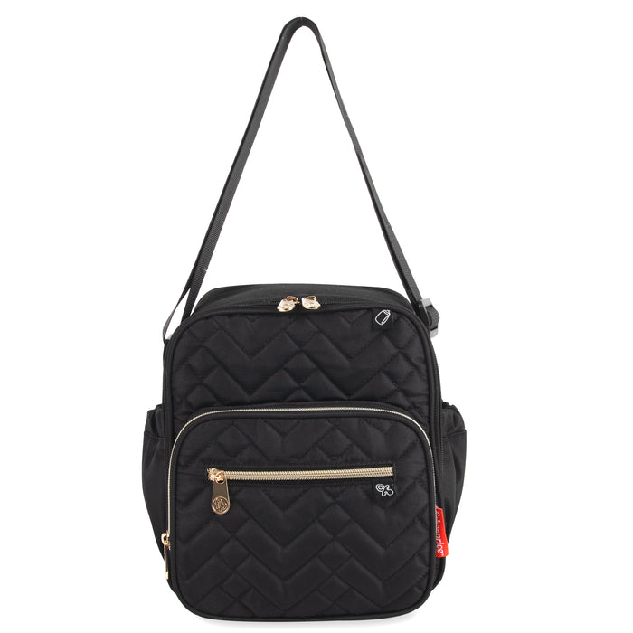 Fisher Price Quilted Cooler Baby Bottle Bag - Black - BagsInBulk.ca