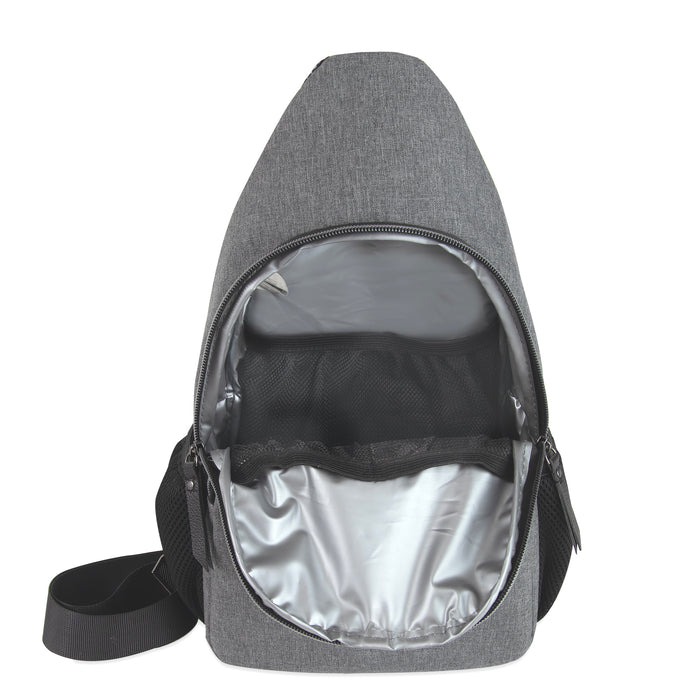Baby Essentials Sling Pouch Diaper Bag - Grey - BagsInBulk.ca