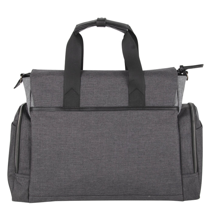 Baby Essentials 2 In 1 Convertible Duffel Tote Diaper Bag - Grey - BagsInBulk.ca