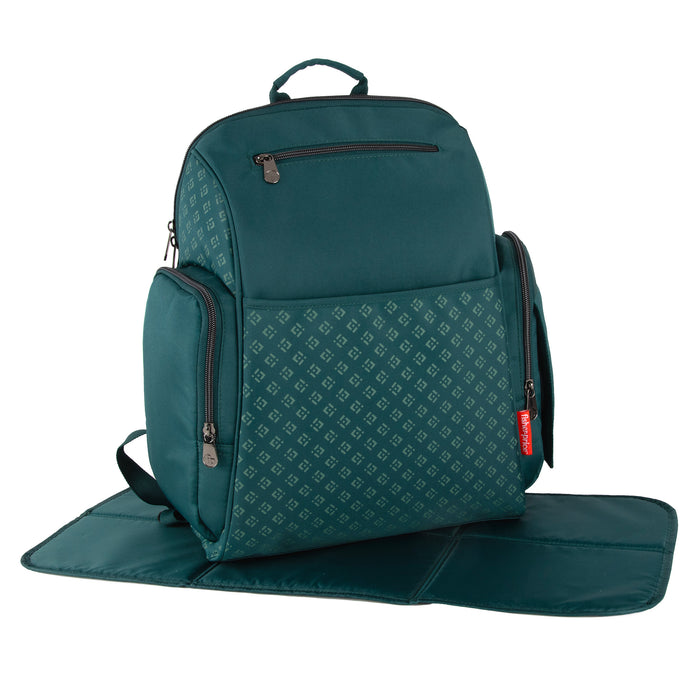 Fisher Price Gemma Diaper Backpack 2 Pc- Green - BagsInBulk.ca