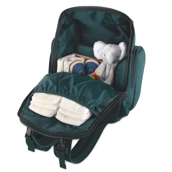 Fisher Price Gemma Diaper Backpack 2 Pc- Green - BagsInBulk.ca