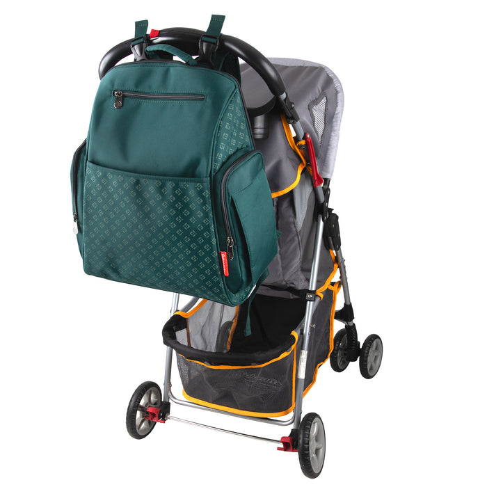 Fisher Price Gemma Diaper Backpack 2 Pc- Green - BagsInBulk.ca