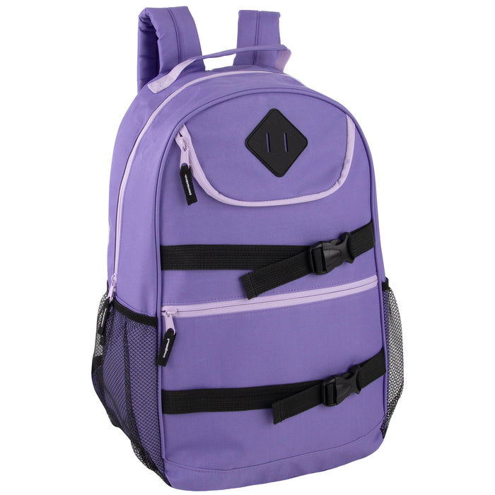 18 Inch Double Buckle Backpack - 4 Girls Colors - BagsInBulk.ca
