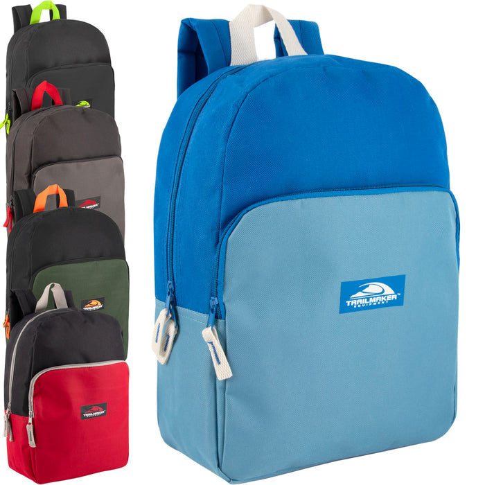 15 Inch Promo Backpack - 5 Colors - BagsInBulk.ca