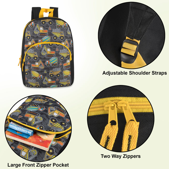 15 Inch Character Backpacks - Boys Assortment - BagsInBulk.ca