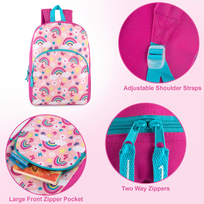 15 Inch Character Backpacks - Girls - BagsInBulk.ca