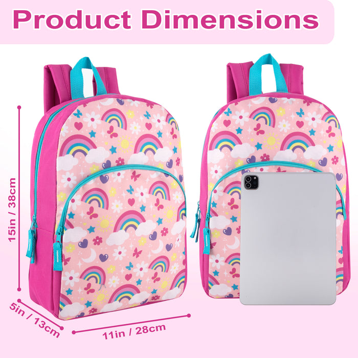 15 Inch Character Backpacks - Girls - BagsInBulk.ca
