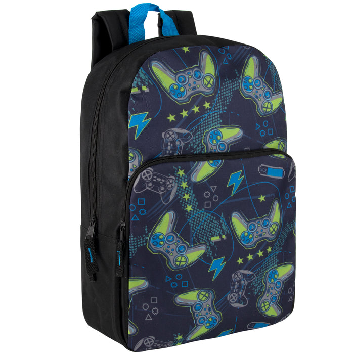17-Inch Printed Backpacks- Boys - BagsInBulk.ca