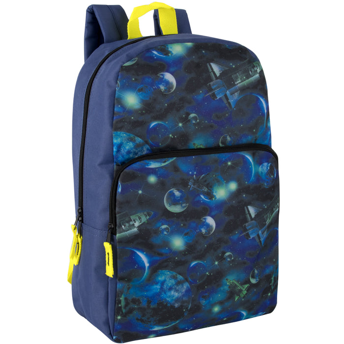 17-Inch Printed Backpacks- Boys - BagsInBulk.ca