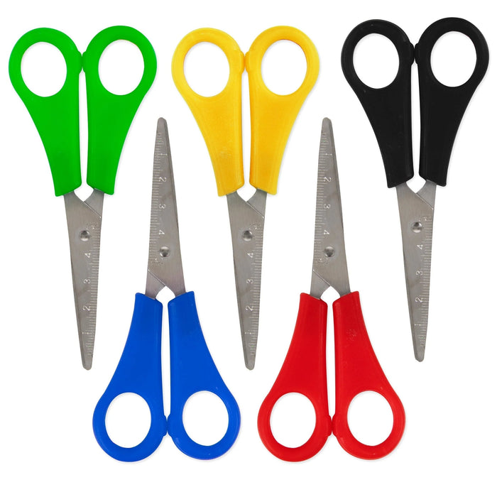 5-Inch Kids Scissors with Pointed Tip - BagsInBulk.ca