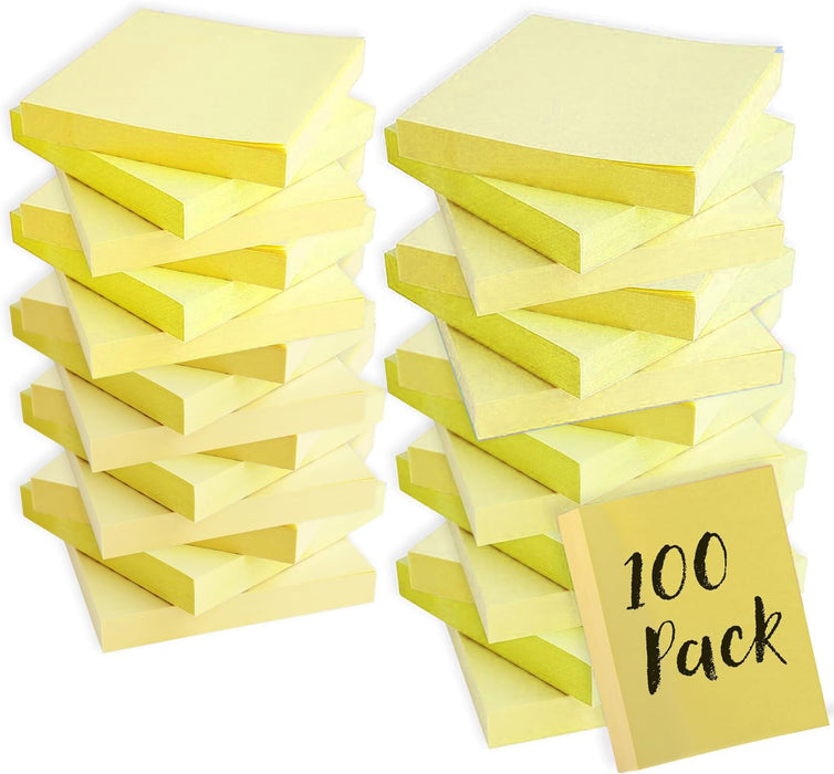 Sticky Notes, 100 Sheets - BagsInBulk.ca