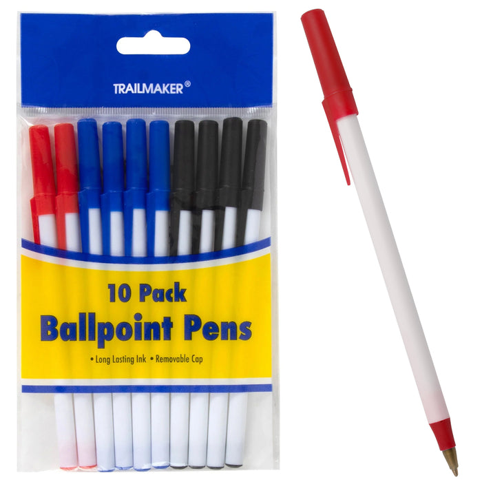 Ballpoint Pens 10-Pack - BagsInBulk.ca