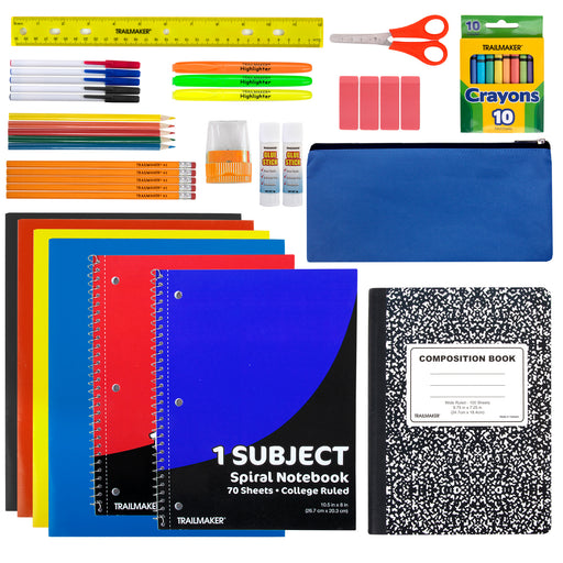 45 Piece School Supply Kit - BagsInBulk.ca