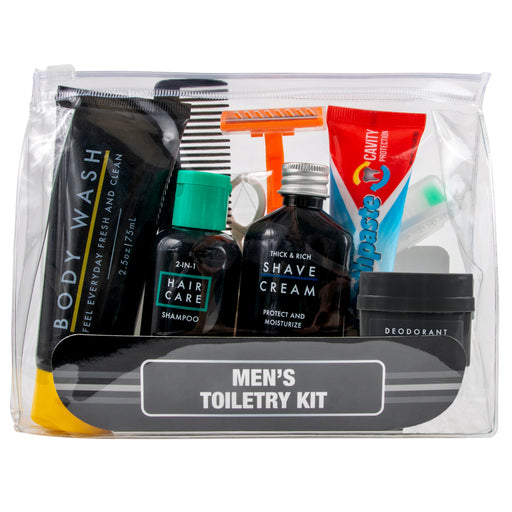 Men's 13-piece Toiletry Kit with Pouch - BagsInBulk.ca