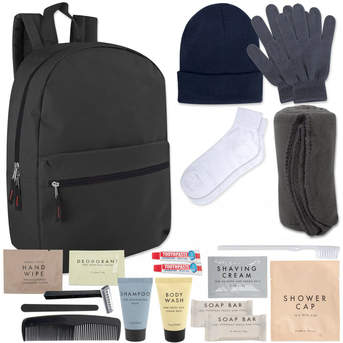 Warm Essential 20-piece Homeless Care Hygiene Kit - BagsInBulk.ca