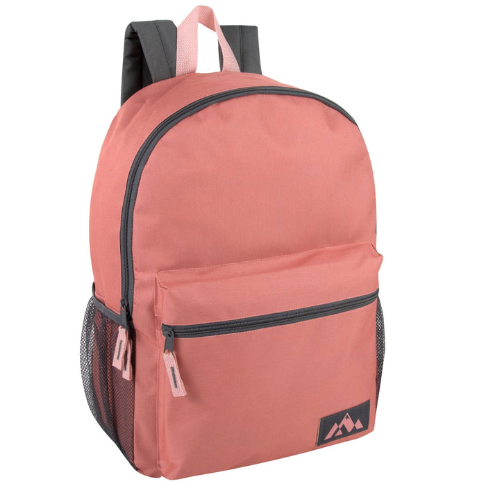 Classic 18 Inch Front Pouch Backpack - Girls 5 Colors - BagsInBulk.ca