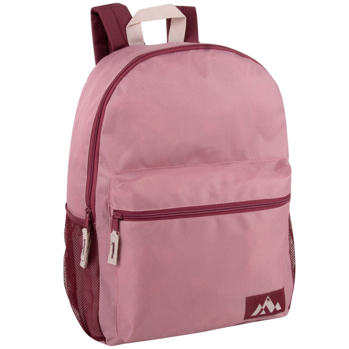 Classic 18 Inch Front Pouch Backpack - Girls 5 Colors - BagsInBulk.ca