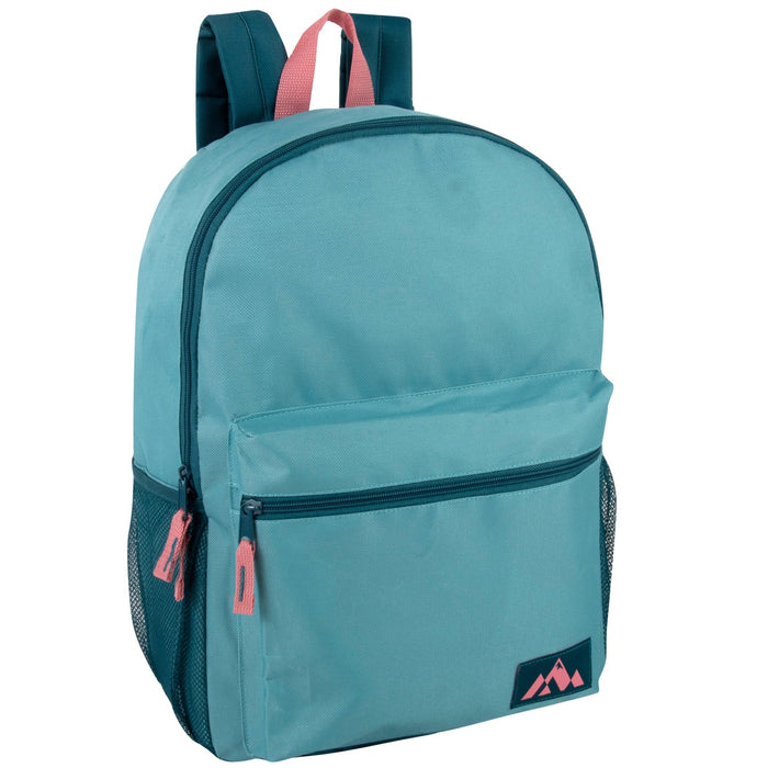 Classic 18 Inch Front Pouch Backpack - Girls 5 Colors - BagsInBulk.ca