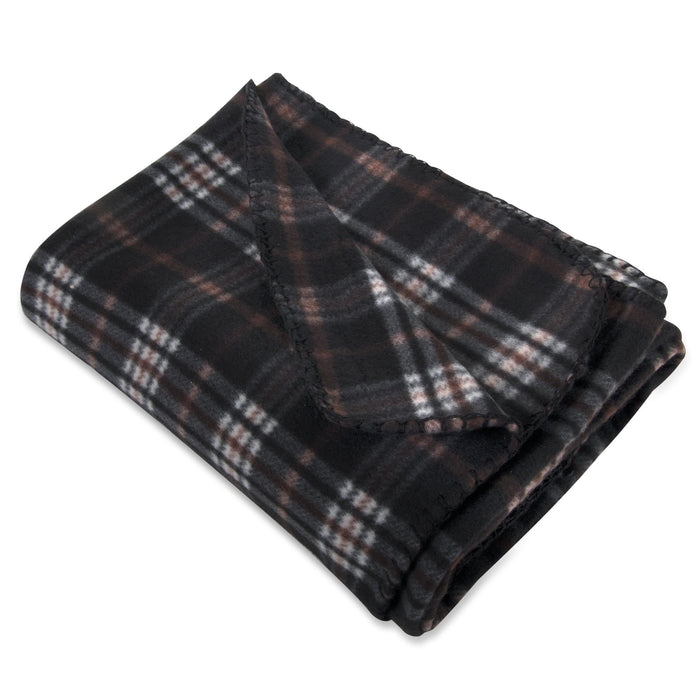Wholesale Plaid Fleece Blankets 50" x 60" - BagsInBulk.ca