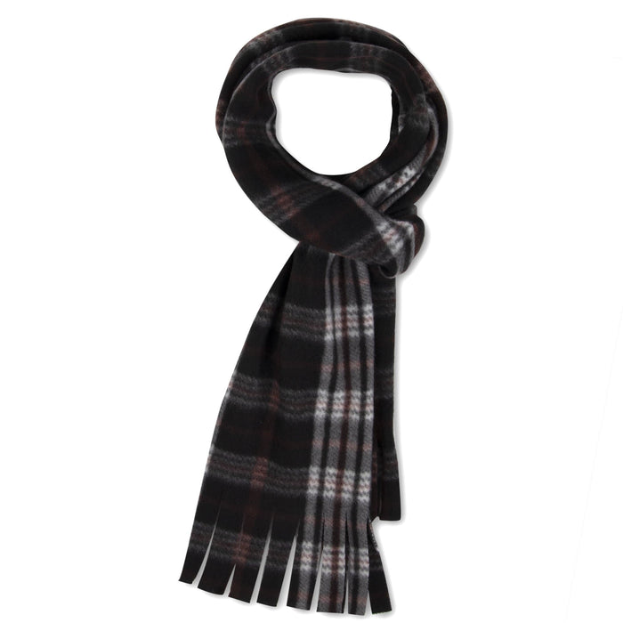 Adult Fleece Scarves 60" x 8" With Fringe - Flannel Scarves - BagsInBulk.ca