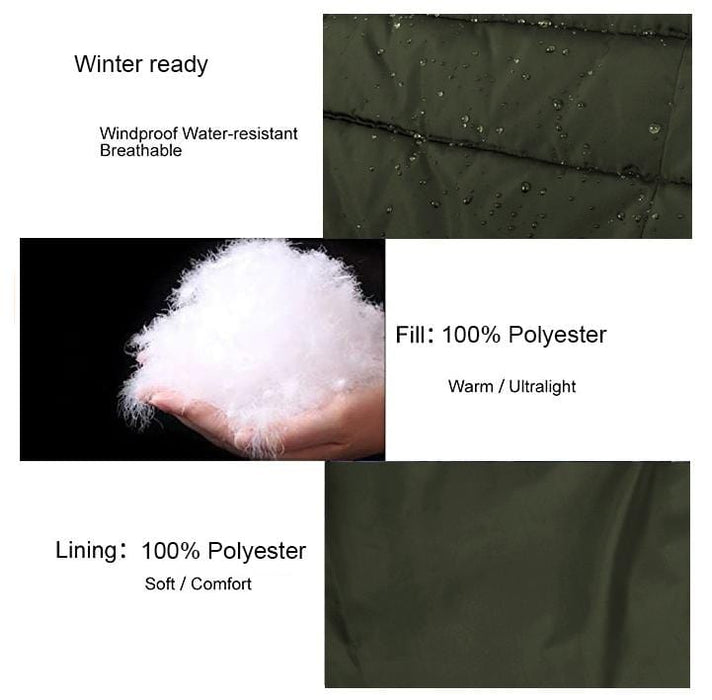 Men's Hooded Puffer Winter Coat - 3 Colors - BagsInBulk.ca