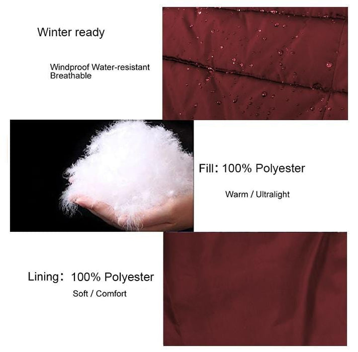 Women's Hooded Puffer Winter Coat - 3 Colors - BagsInBulk.ca