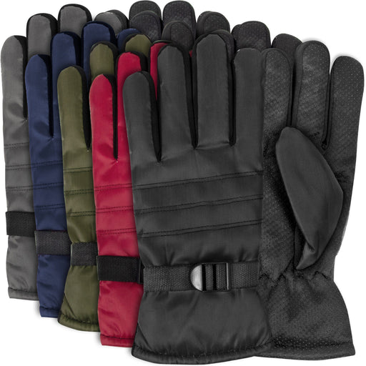 Adult Winter Gloves - Assorted Colors - BagsInBulk.ca