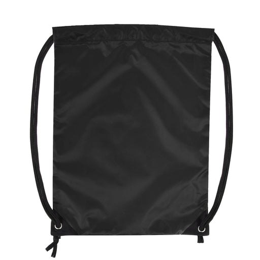 18 Inch Basic Drawstring Gym Bag - Black - BagsInBulk.ca