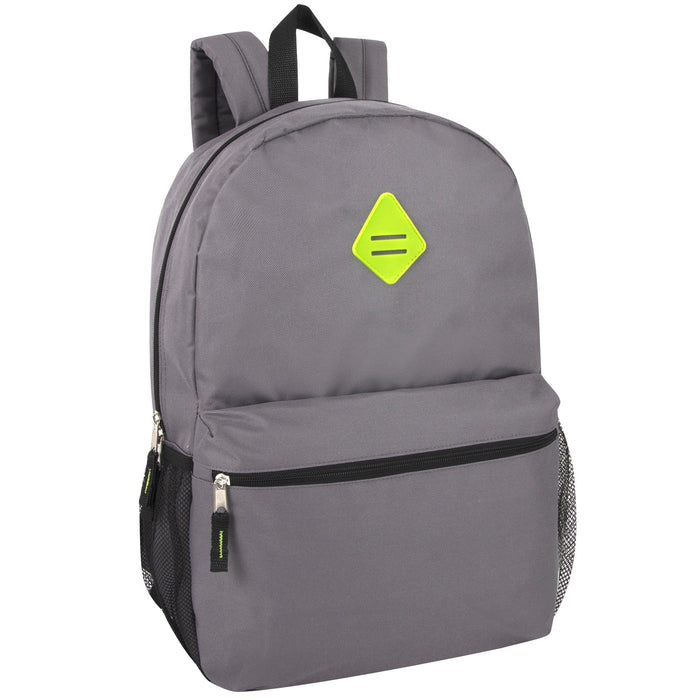 19 Inch Lash Tab Backpack w Side Mesh Pockets - Boys - BagsInBulk.ca