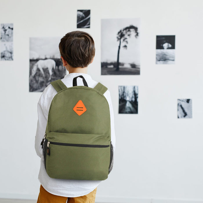 19 Inch Lash Tab Backpack w Side Mesh Pockets - Boys - BagsInBulk.ca
