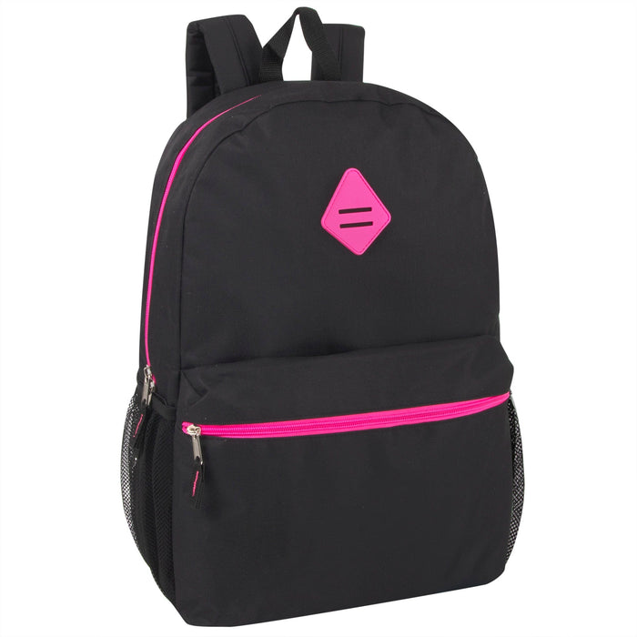 19 Inch Backpack With Side Mesh Pockets - Girls Colors - BagsInBulk.ca