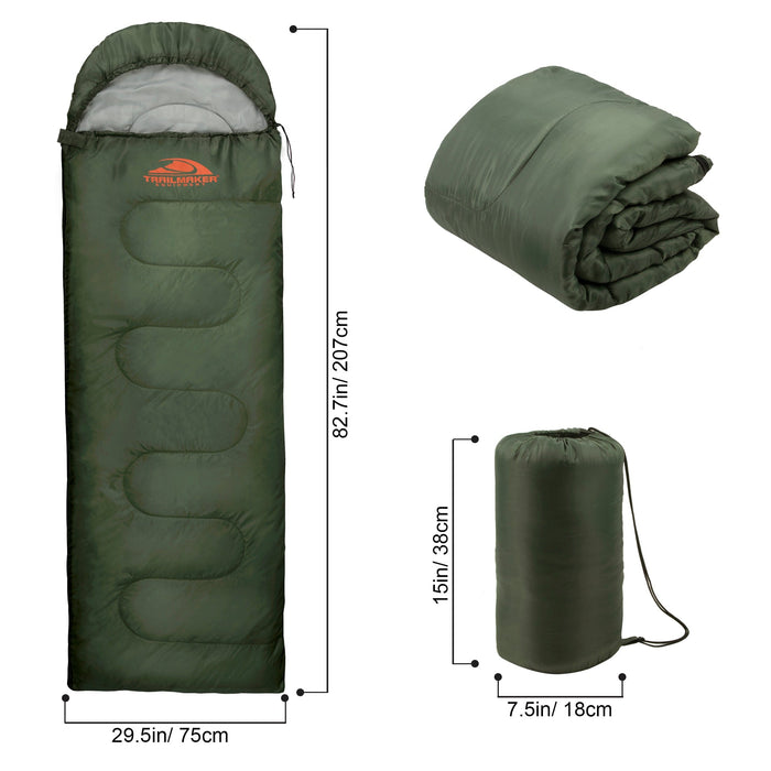Waterproof Cold Weather Sleeping Bags (30°F/ 0°C) - BagsInBulk.ca