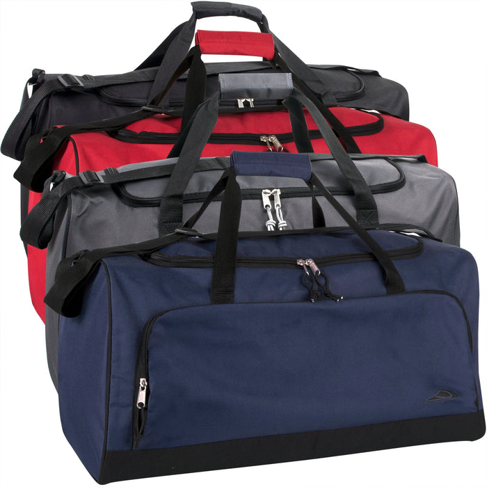 24 Inch Wide Pocket Duffle Bags - BagsInBulk.ca