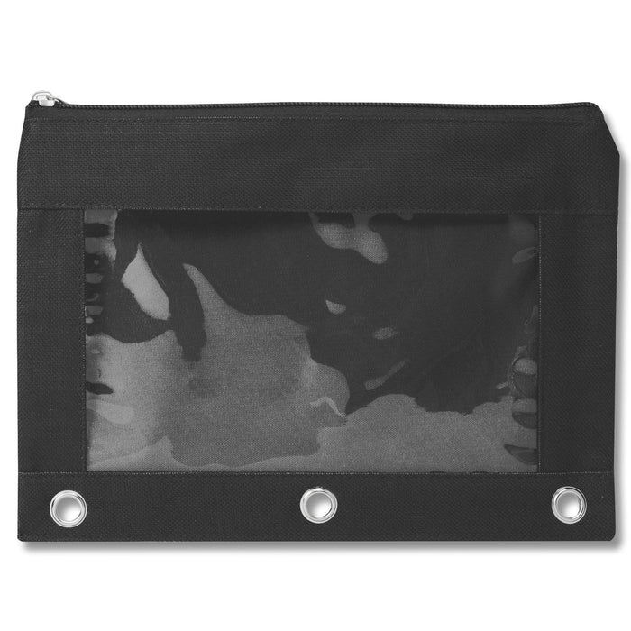Wholesale 3 Ring Binder Pencil Case with Window - 8 Colors - BagsInBulk.ca